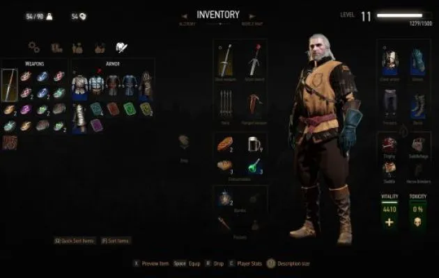 hướng dẫn chơi the witcher 3