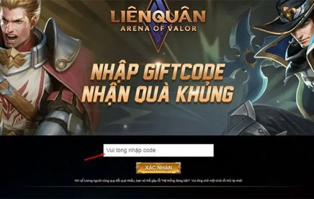 giftcode liên quân