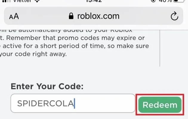 code roblox