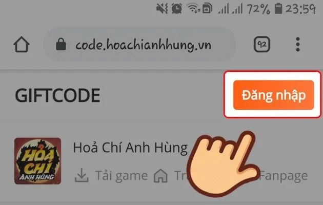 code hỏa chí anh hùng