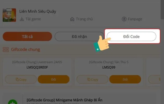 code liên minh siêu quậy